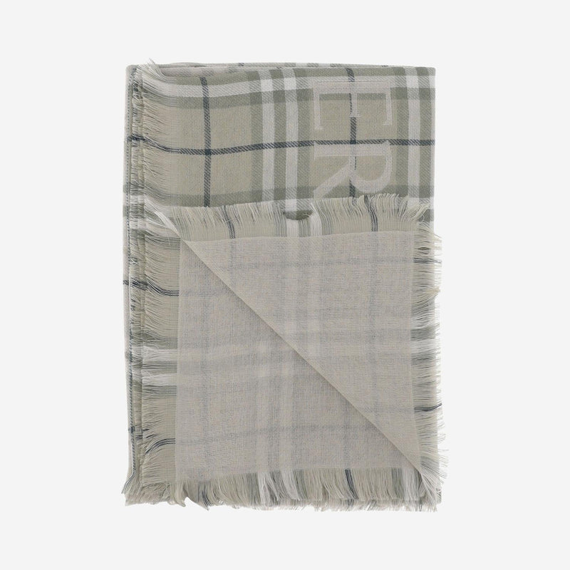Burberry Wool Check Scarf — Multicolor Scarfs