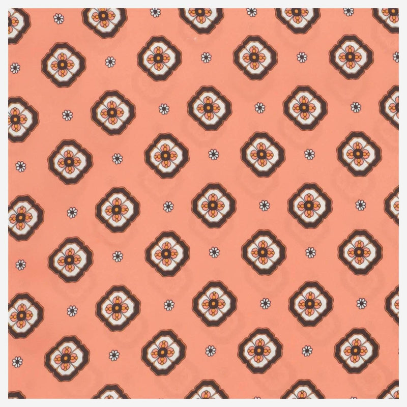 Alberto Biani Floral Pattern Silk Scarf — Pink Scarfs