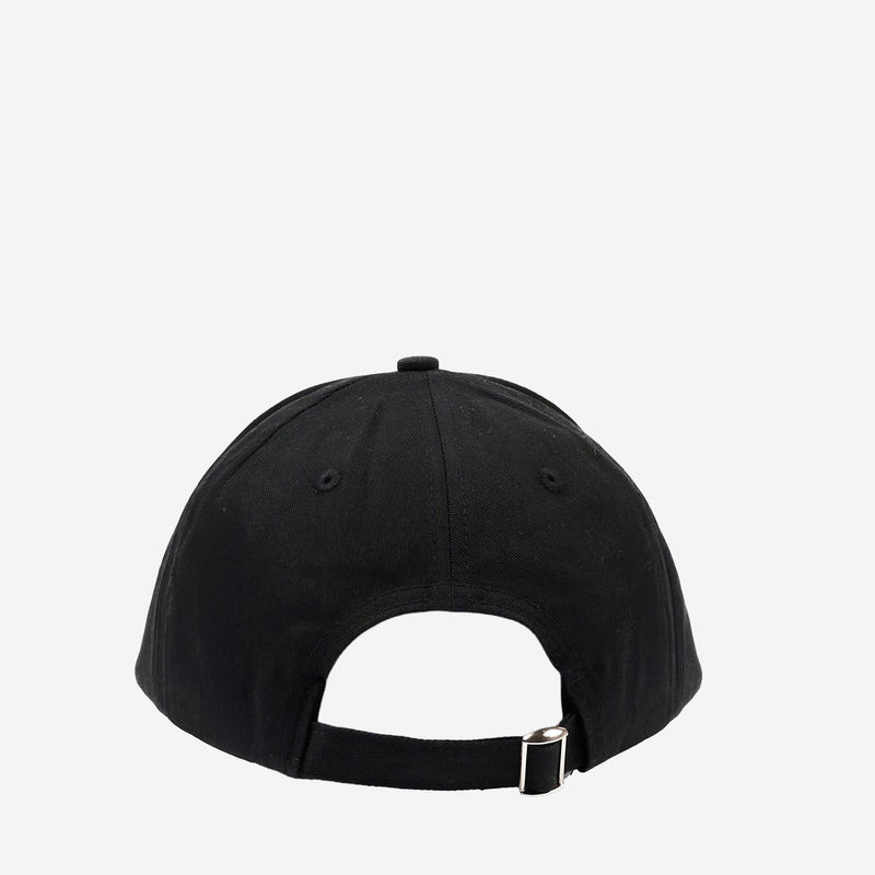 Msgm S6msjubc019 Logo-Embroidered Cotton Baseball Cap — Black Caps
