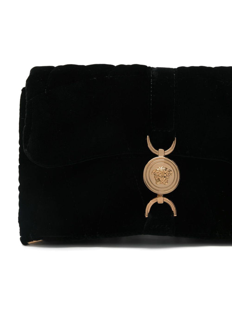 Versace Kleio Clutch — Black Viscose