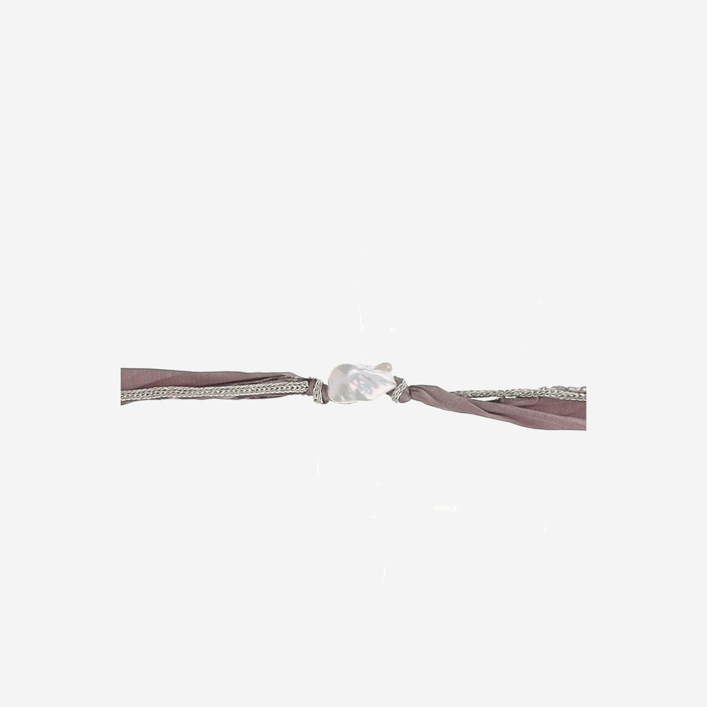 Mela Silk And Pearl Bracelet — Multicolor Natural Fibre Bracelets