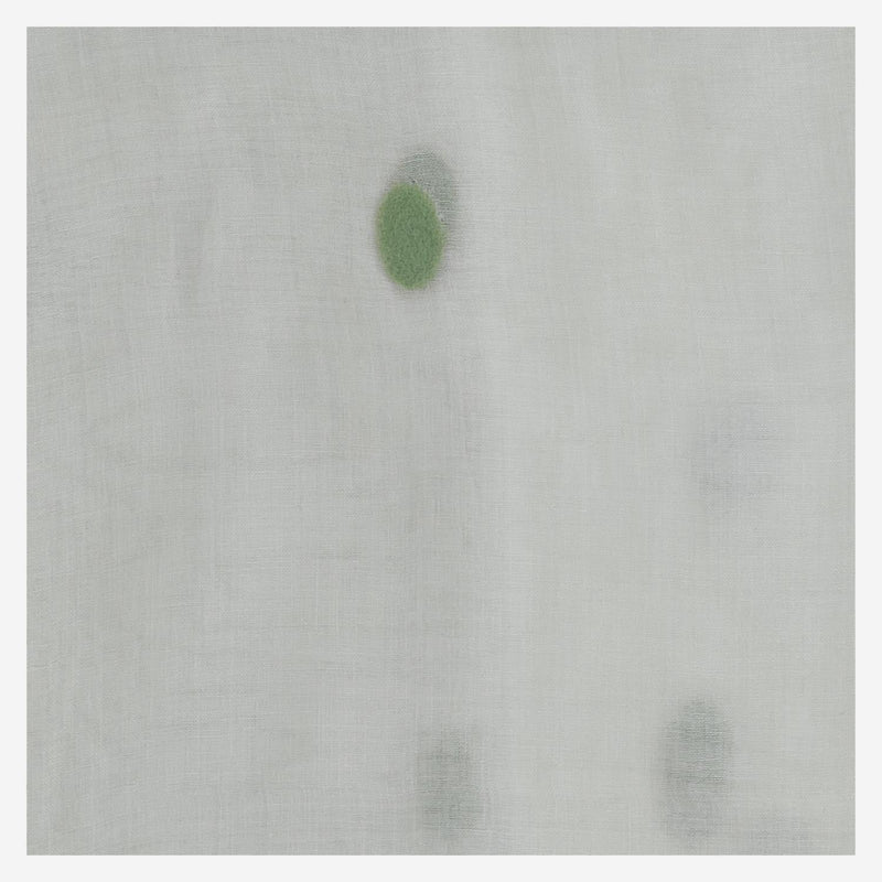 Faliero Sarti Silk-Blend Polka Dot Scarf — White Modal; Silk; Wool Scarfs