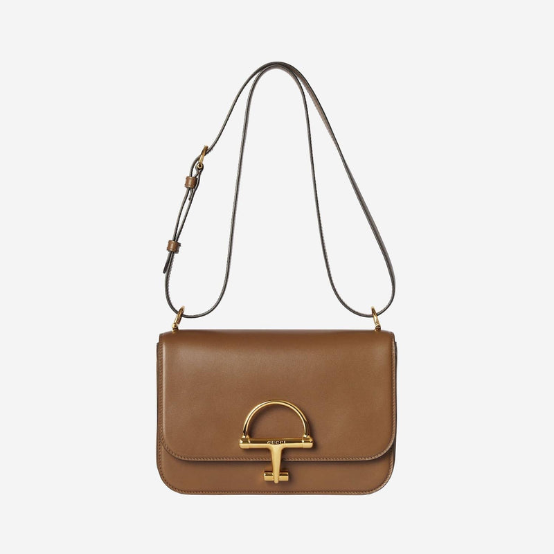 Gucci Siena Shoulder Bag — Brown Leather