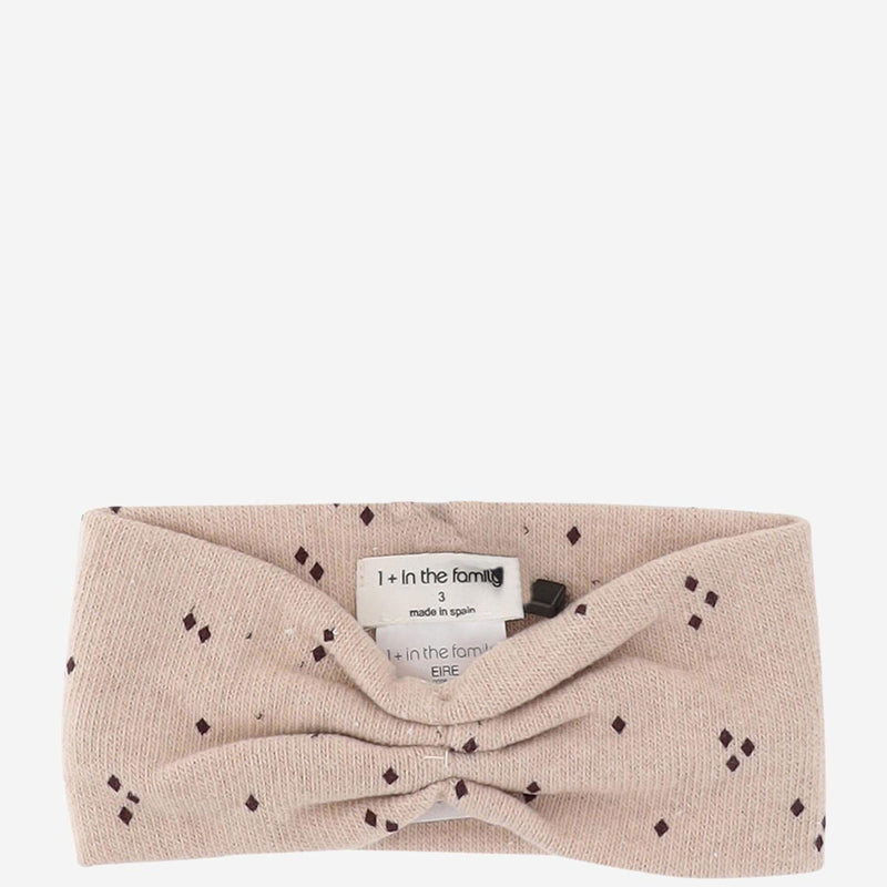 1+ The Family Dotted Cotton Blend Headband — Pink Headbands