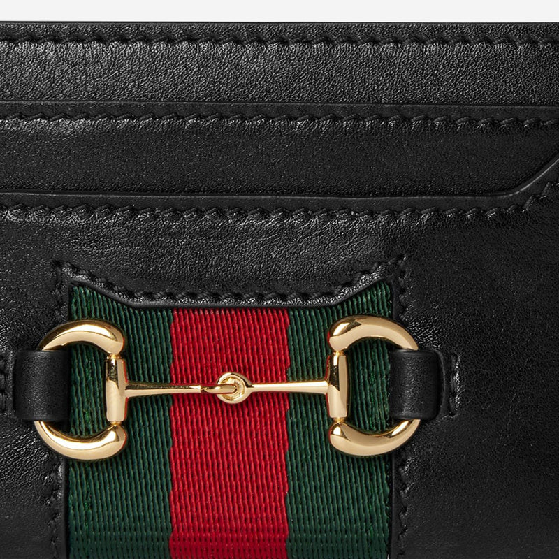 Gucci Card Case — Black Leather Wallets & Purses