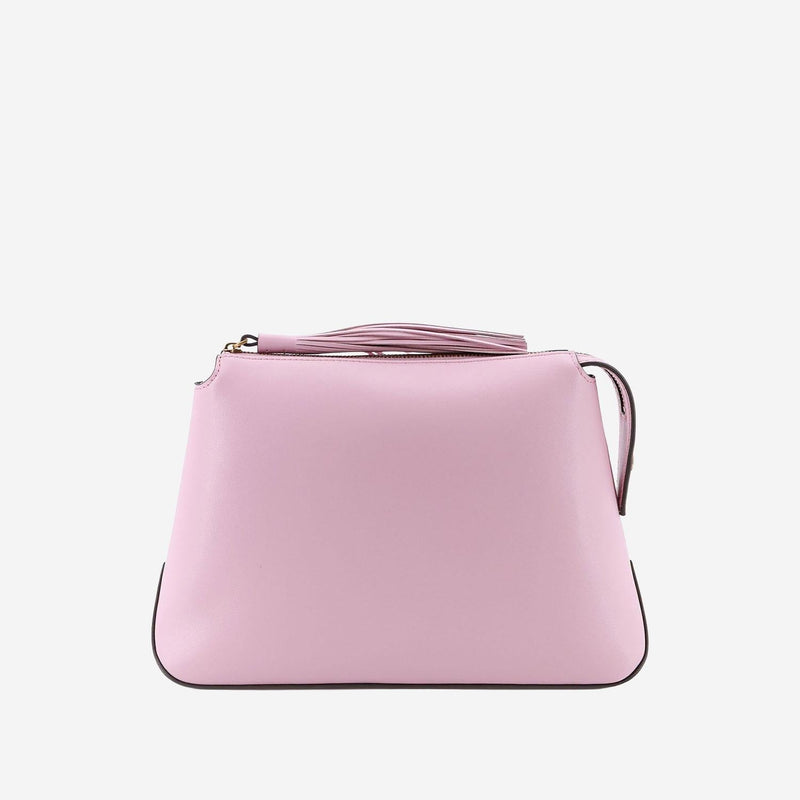 Pinko Leather With Logo Beauty Case — Pink Wallet