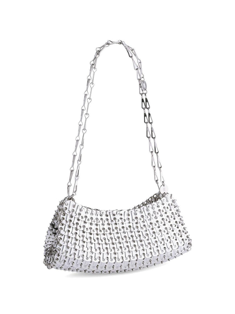 Rabanne Shoulder Bag — Silver Steel