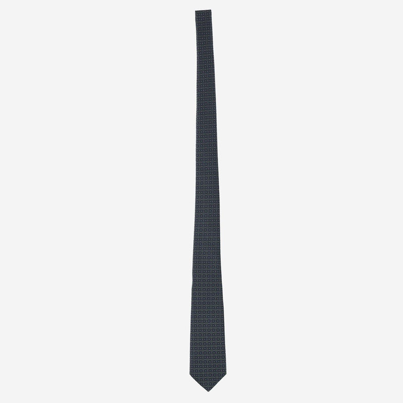 Gucci Gg Jacquard Silk Necktie — Navy Neckties