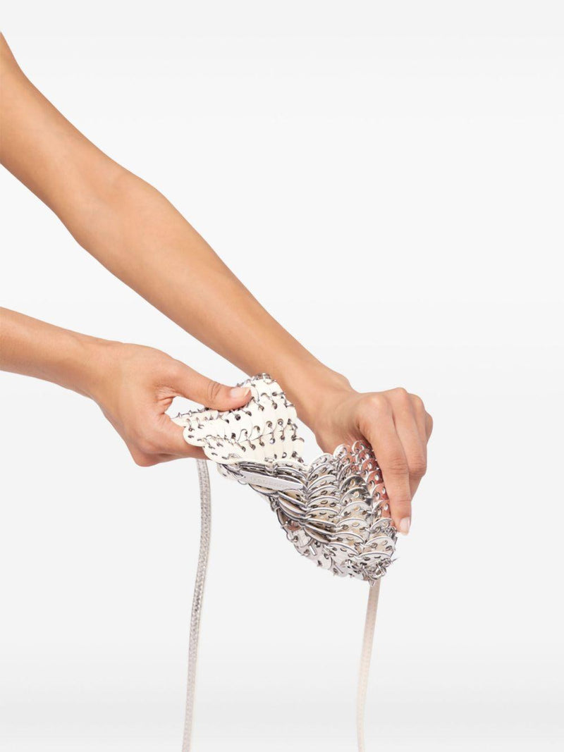 Rabanne Icon Shoulder Bag — Silver Brass