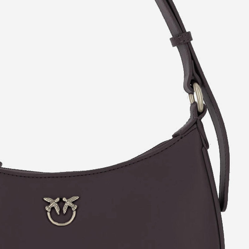 Pinko Shoulder Bag — Bordeaux Leather