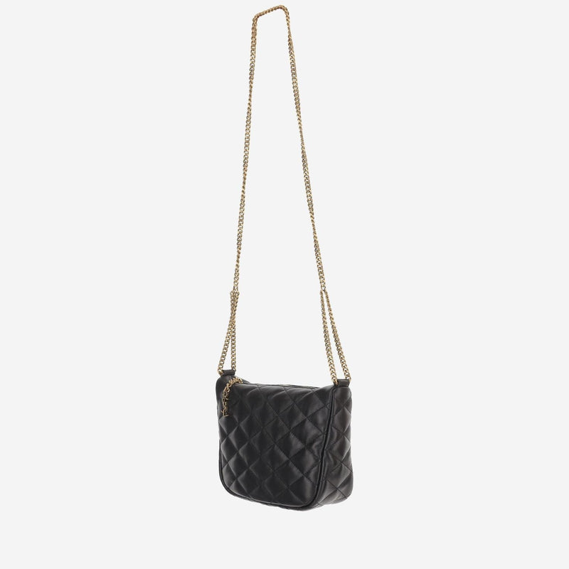 Saint Laurent Quilted Leather Shoulder Bag — Black