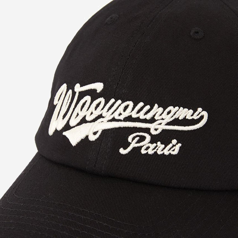 Wooyoungmi W261ca57 Logo-Embroidered Cotton Baseball Cap — Black Caps