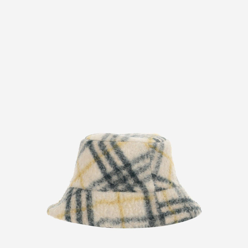 Burberry 8098375 Reversible Wool-Blend Fleece Bucket Hat — Green