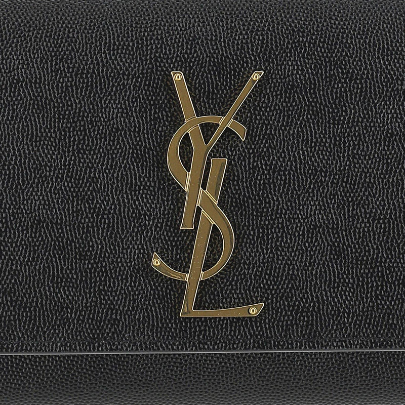 Saint Laurent Shoulder Bag — Black Calfskin