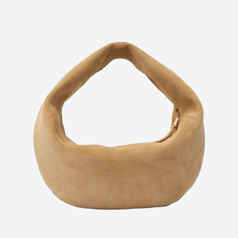 Khaite Olivia Hobo Bag — Beige Baby Calfskin Leather