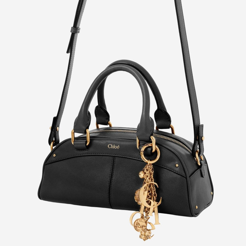 Chloé Soft Calfskin Leather Shoulder Bag — Black
