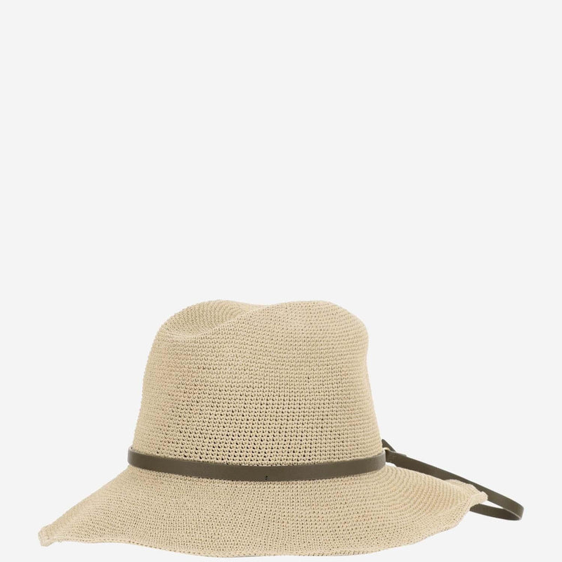 Filippo Catarzi Cat35 Paper Straw Sun Hat — Beige