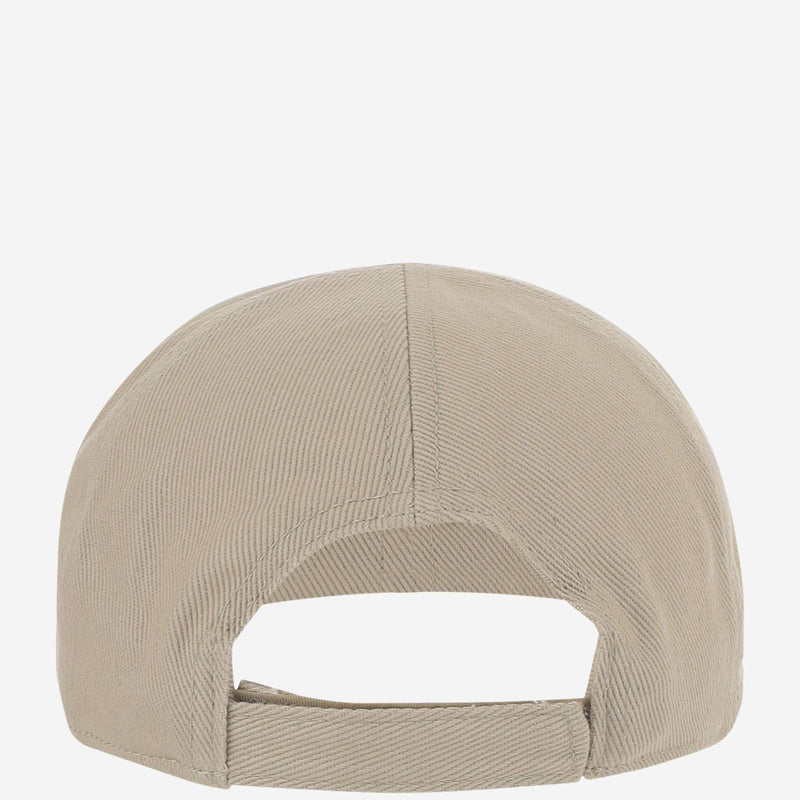 Autry Acpu066j Logo-Embroidered Cotton Baseball Cap — Beige Caps