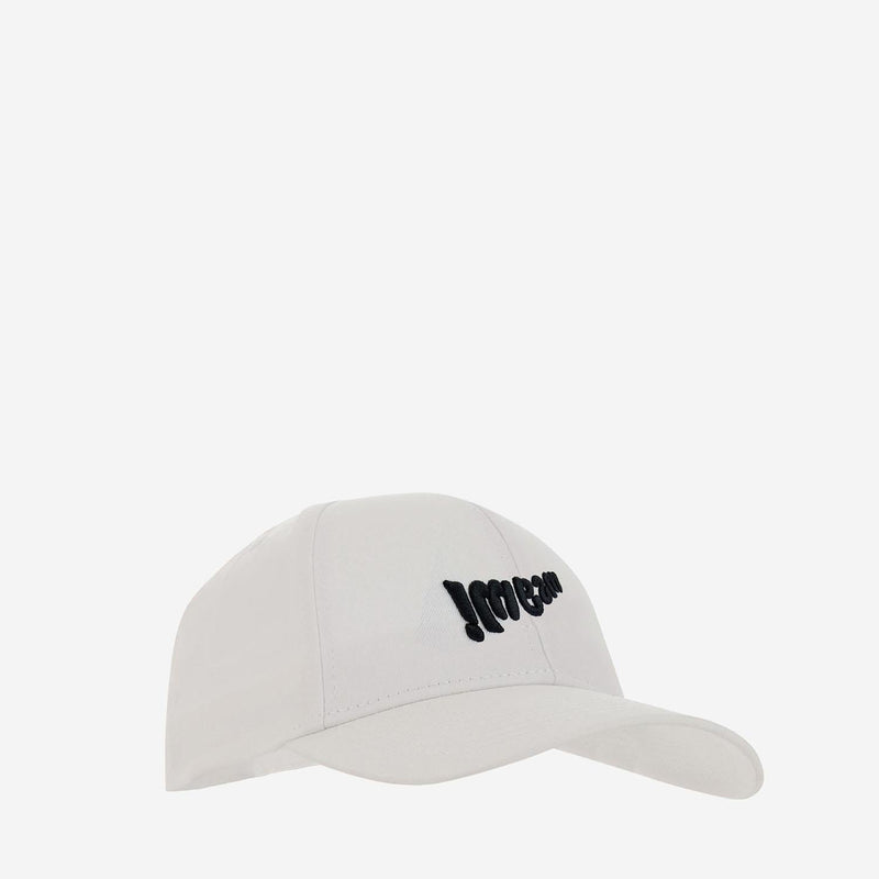 Msgm S6msjubc219 Embroidered Logo Cotton Baseball Cap — White Caps