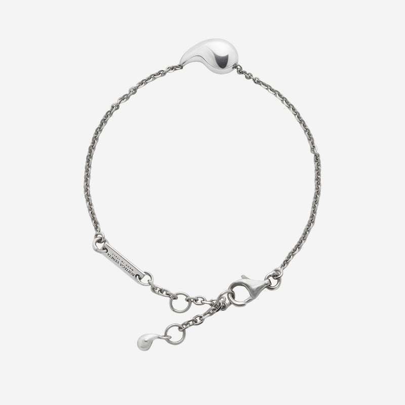 Bottega Veneta Sterling Silver Teardrop Bracelet — Bracelets