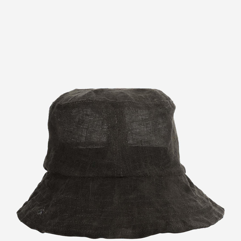 Reinhard Plank Contas Linen Bucket Hat — Green