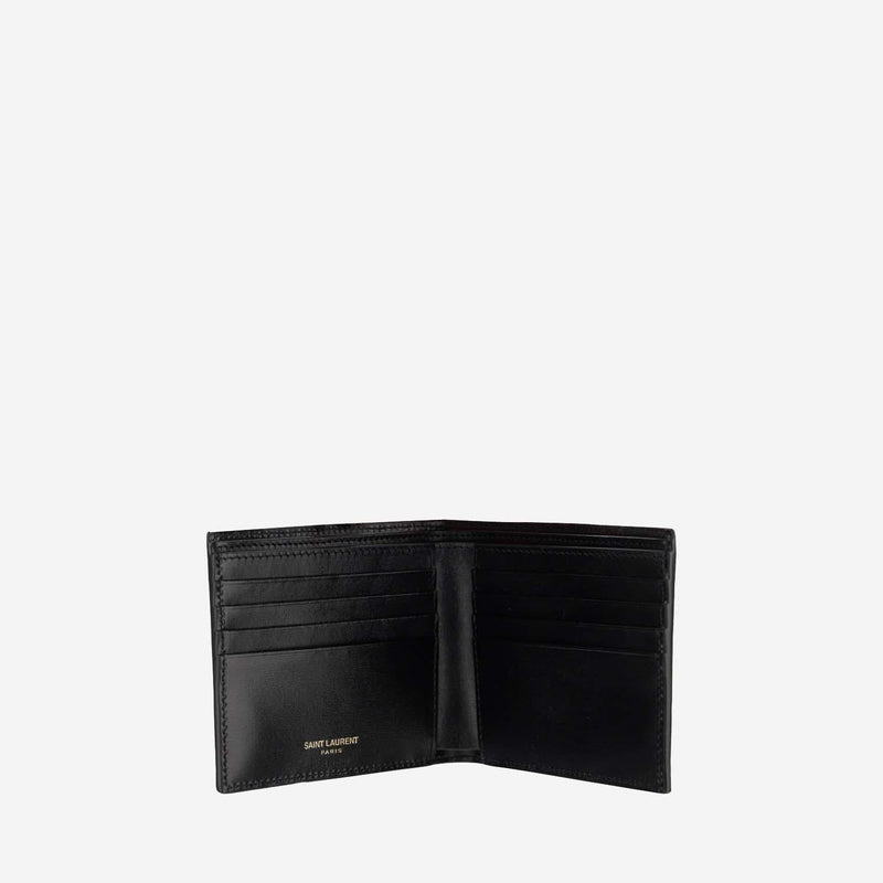 Saint Laurent Wallet — Black Calfskin