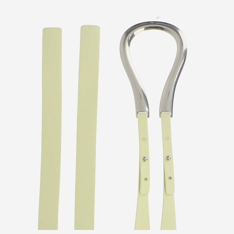 Bottega Veneta Double-Strap Calfskin Belt — White