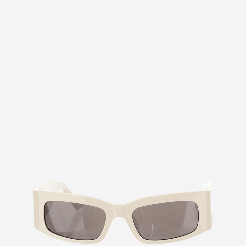 Balenciaga 773507 Logo Acetate Sunglasses — Ivory