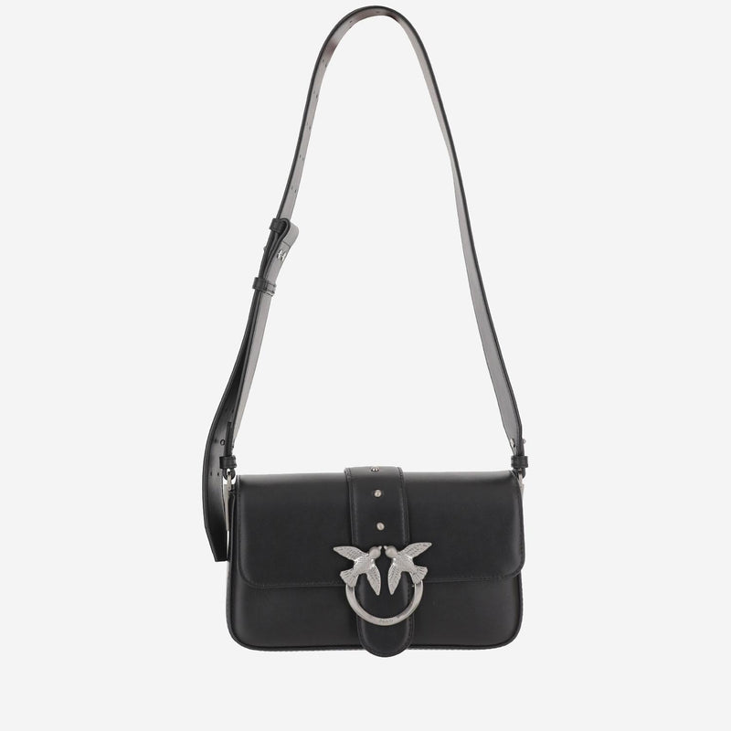 Pinko Shoulder Bag — Black Leather