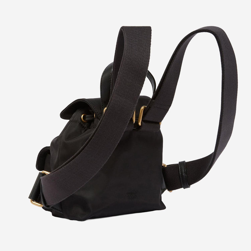 Pinko Nylon Backpack — Black