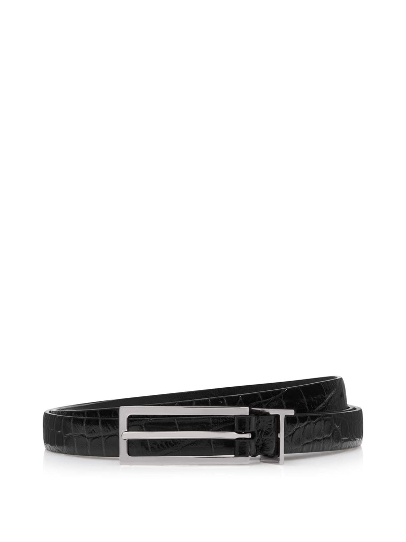 Tom Ford T Loop Belt — Black Calf Leather