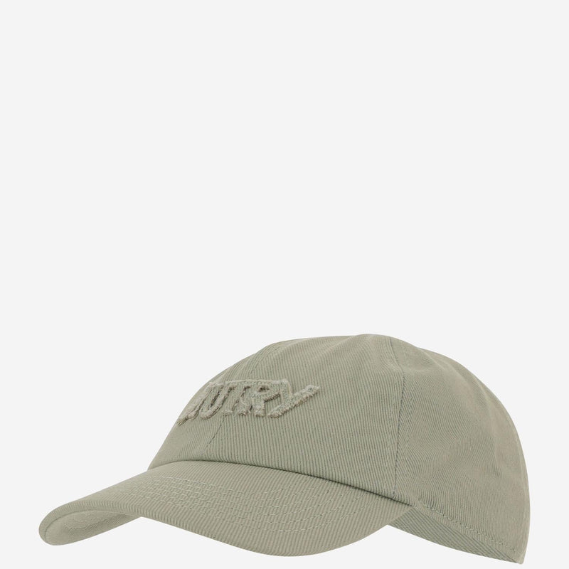 Autry Acpu066y Logo-Patch Cotton Baseball Cap — Green Caps