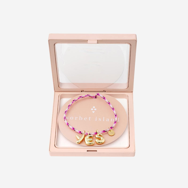 Sorbet Island Necklace — Pink Fabric And Metal Necklaces