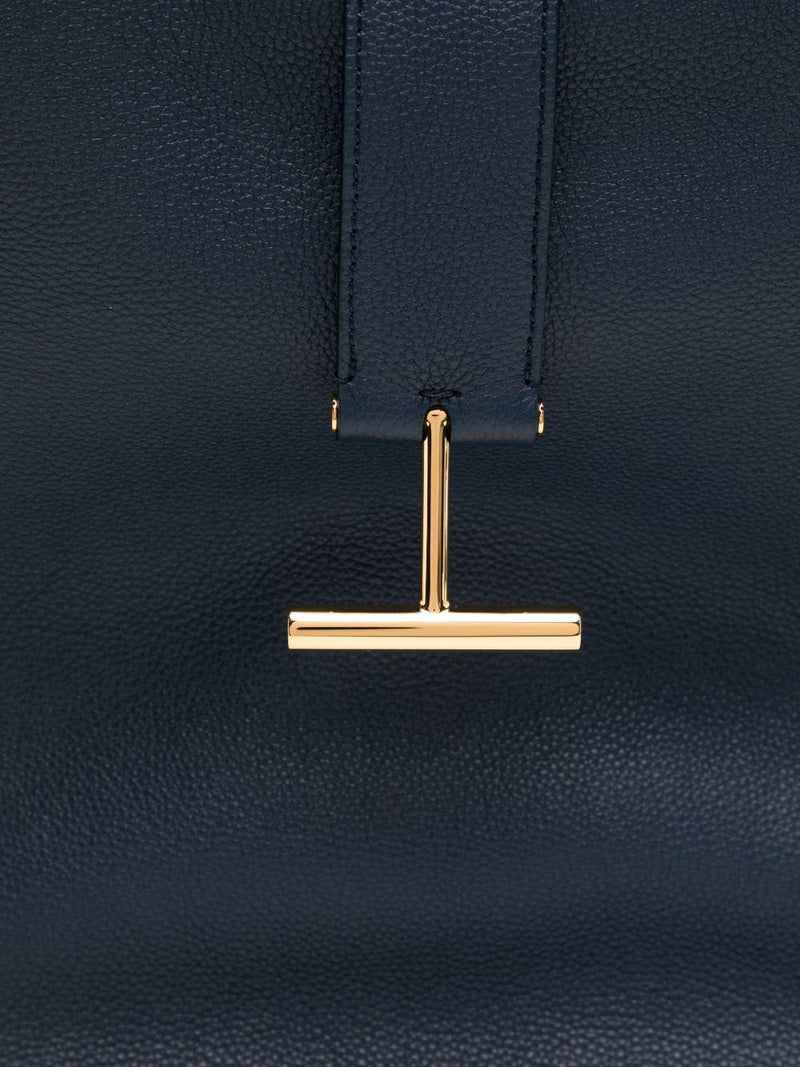 Tom Ford Tara Shoulder Bag — Blue Calf Leather