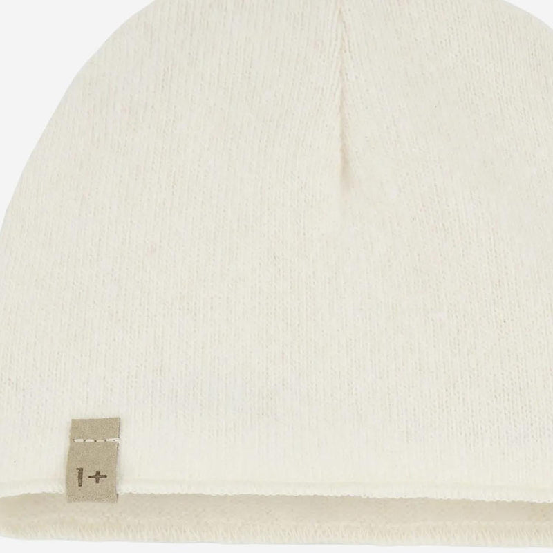 1+ The Family 25w028 Beanie — White Cotton Beanies