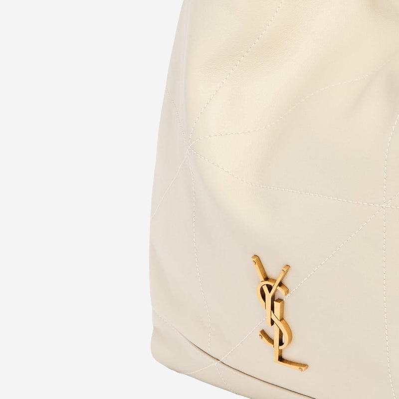 Saint Laurent Jamie Pochon Shoulder Bag — Beige Lamb Leather