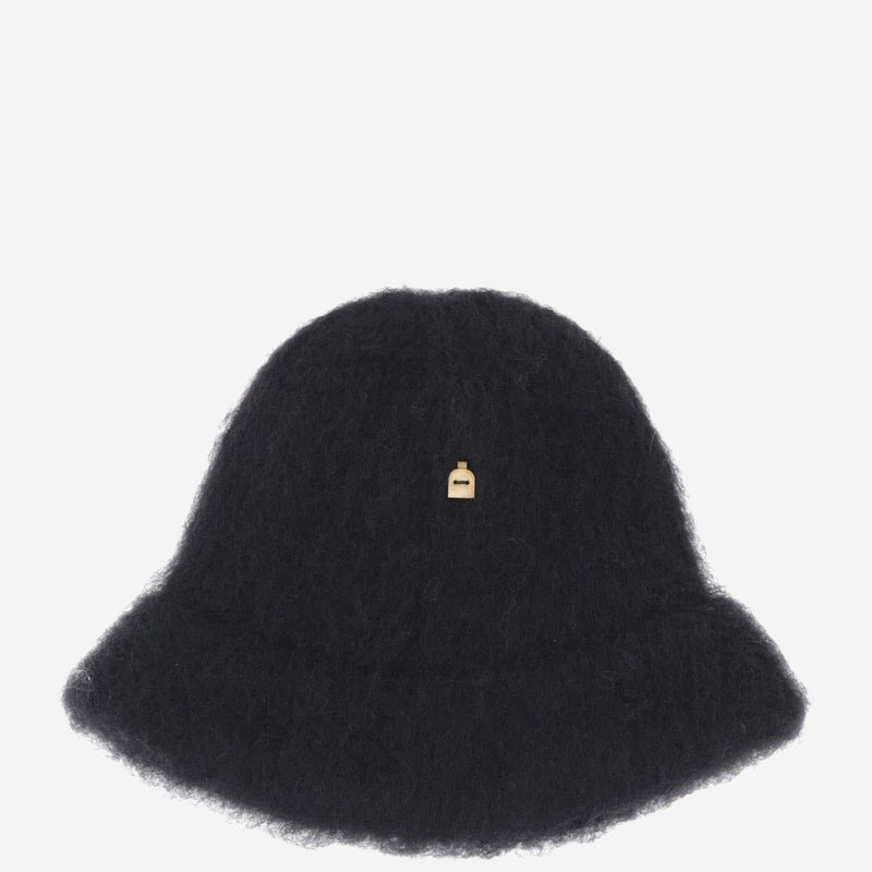 Myssy Kuu Finnshep Wool Bucket Hat — Black
