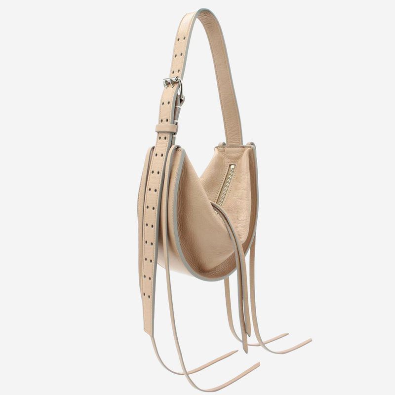 Radica Studio Shoulder Bag — Beige Leather
