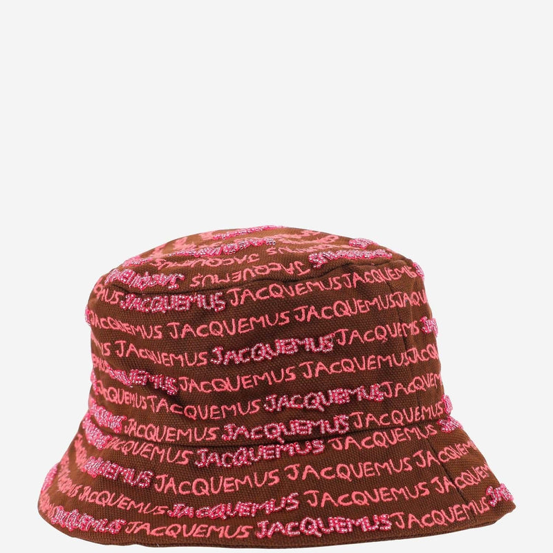 Jacquemus 235ac451 Logo-Embroidered Cotton Bucket Hat — Multicolor