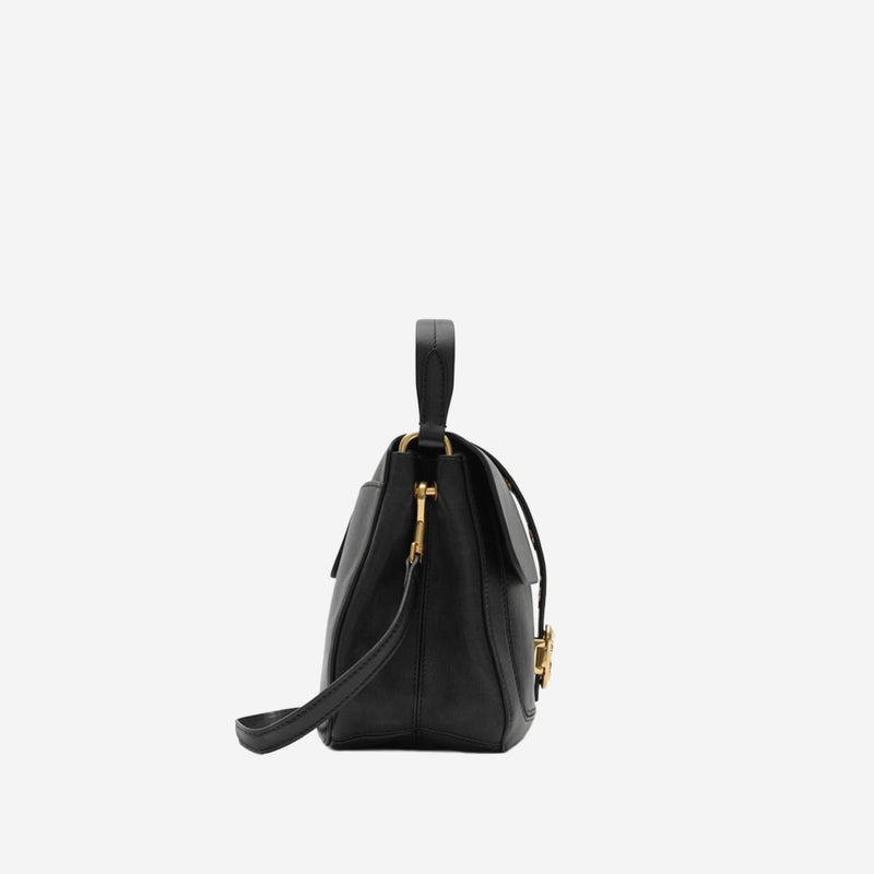 Burberry Shoulder Bag — Black Leather