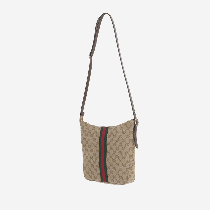 Gucci Lunetta Shoulder Bag — Beige Polyester