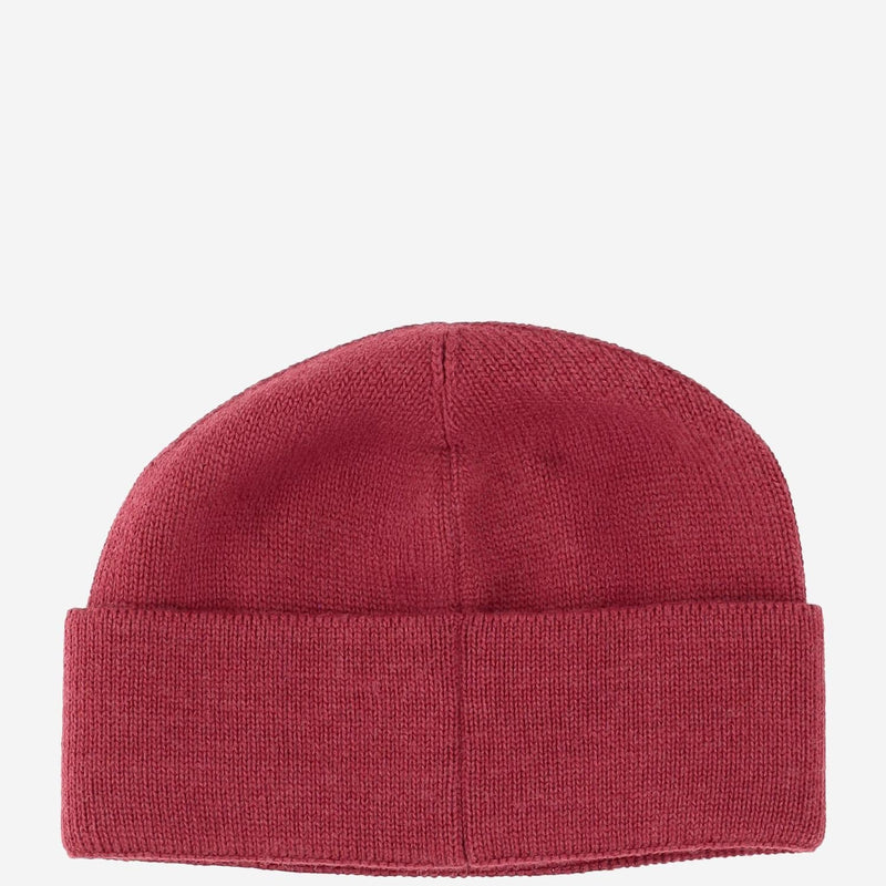 Valentino Garavani 7y2hb02r Logo-Embroidered Cotton-Wool Beanie — Red Beanies