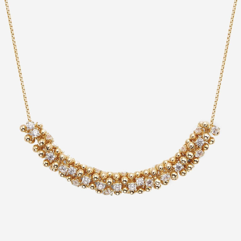 Bottega Veneta Gold-Plated Sterling Silver Necklace — Gold Necklaces