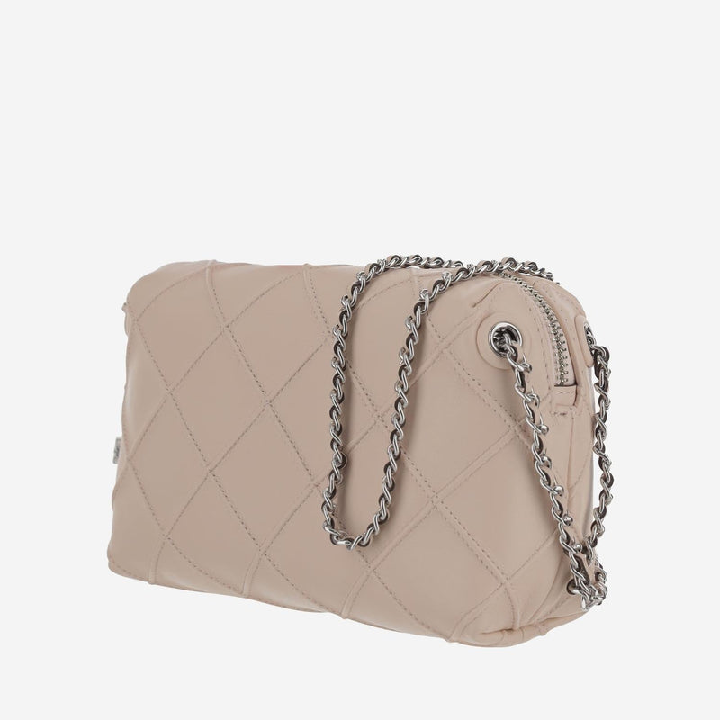 Tory Burch Fleming Shoulder Bag — Pink Leather