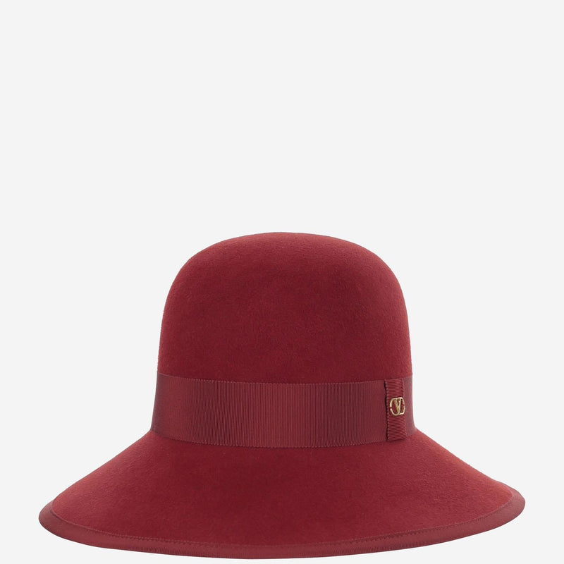 Valentino Garavani 7w2he00f Rabbit Felt Bucket Hat — Red