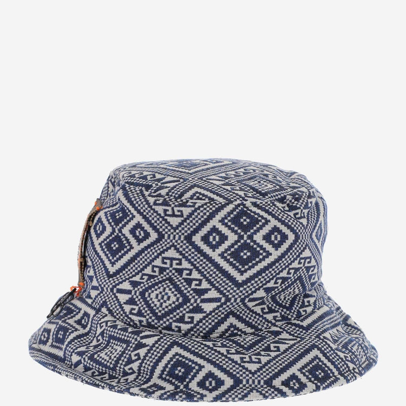 Chat Touché Oporto Bucket Hat — Navy Cotton