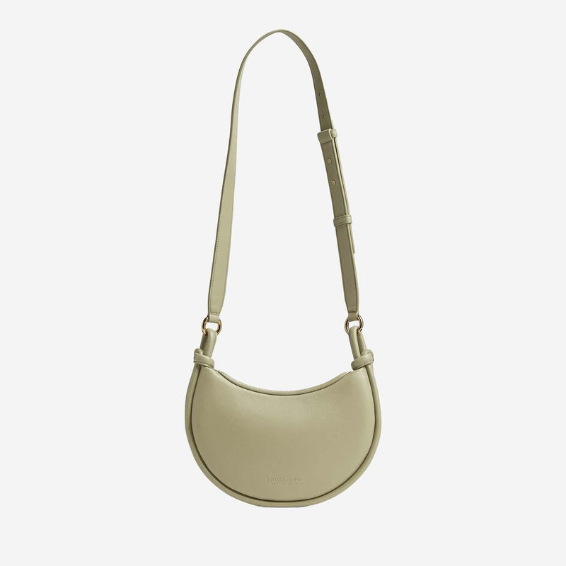 Bottega Veneta Intrecciato Lambskin Shoulder Bag — Green