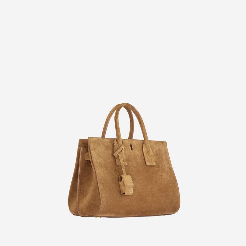 Saint Laurent Shoulder Bag — Brown Leather