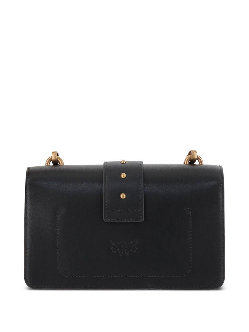 Pinko Shoulder Bag — Black Leather