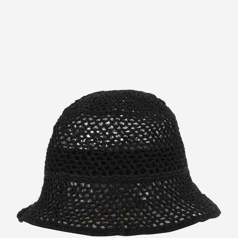 Reinhard Plank Cuffia Cellulose Mesh Bucket Hat — Black